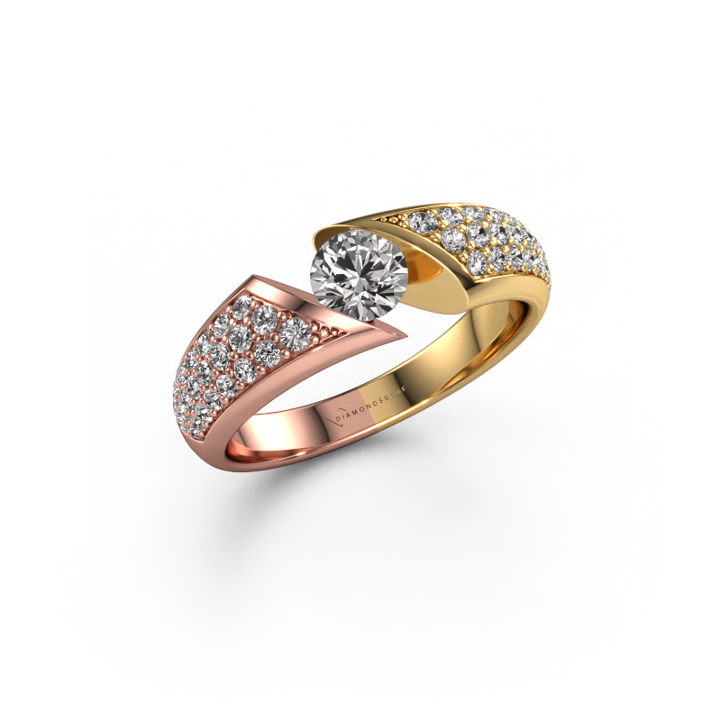Bild von Ring Hojalien 3 585 Roségold Diamant 0.848 crt