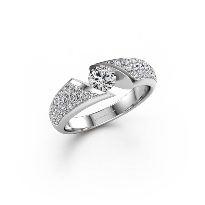 Immagine di Anello Hojalien 3 585 oro bianco Diamante 0.848 crt