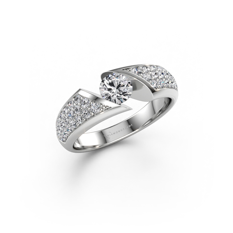 Immagine di Anello Hojalien 3 585 oro bianco Diamante 0.969 crt
