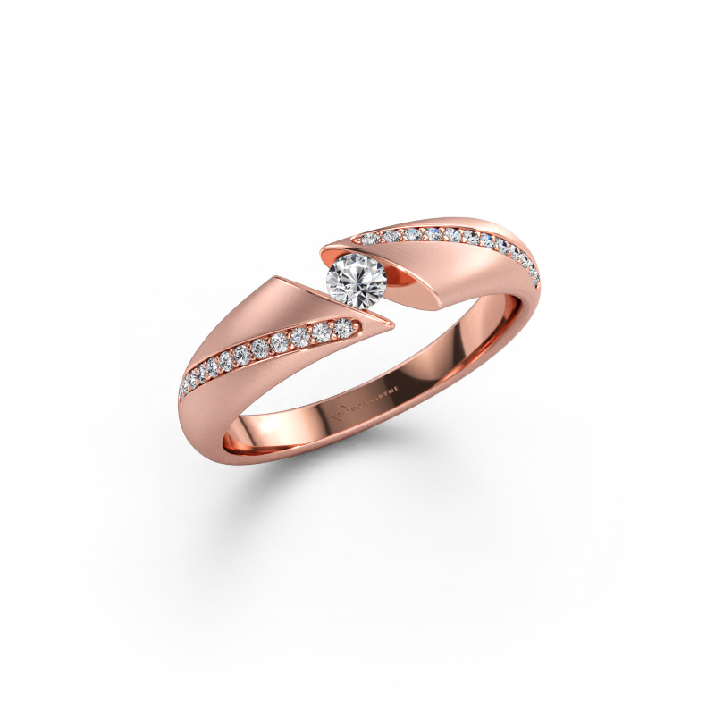 Bild av Ring Hojalien 2 585 roséguld Labbodlad diamant 0.22 crt
