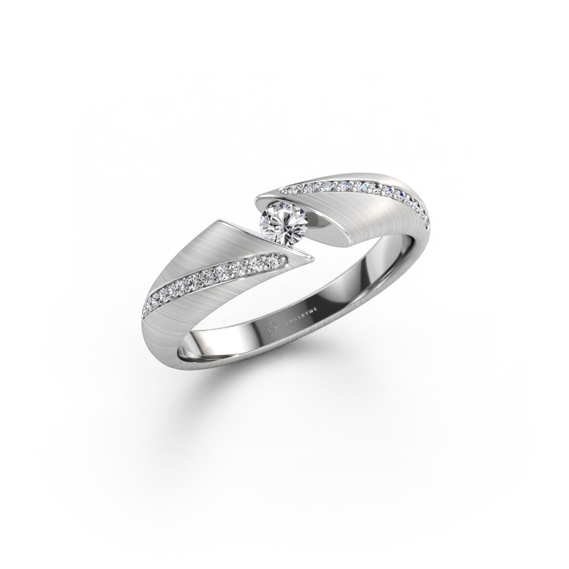 Bild av Förlovningsring Hojalien 2 585 vitt guld Diamant 0.22 crt