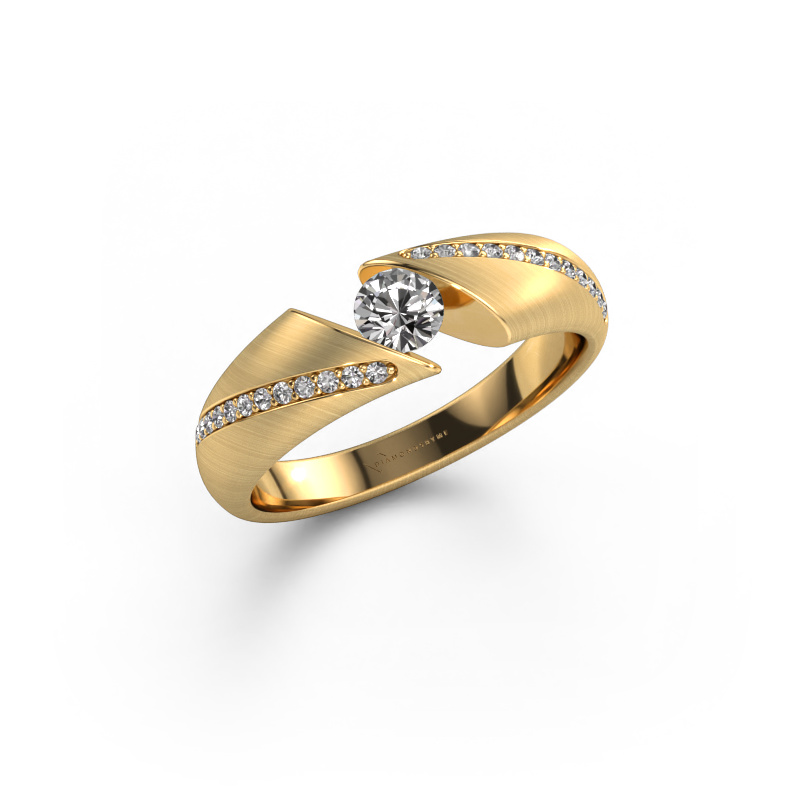 Image of Engagement ring Hojalien 2 585 gold Diamond 0.37 crt