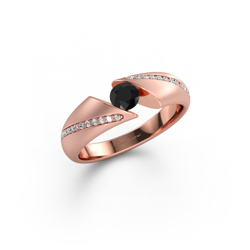 Bild av Ring Hojalien 2 585 roséguld Svart diamant 0.48 crt