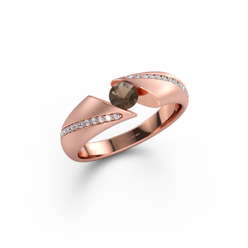 Bild av Ring Hojalien 2 585 roséguld Rökkvarts 4.2 mm
