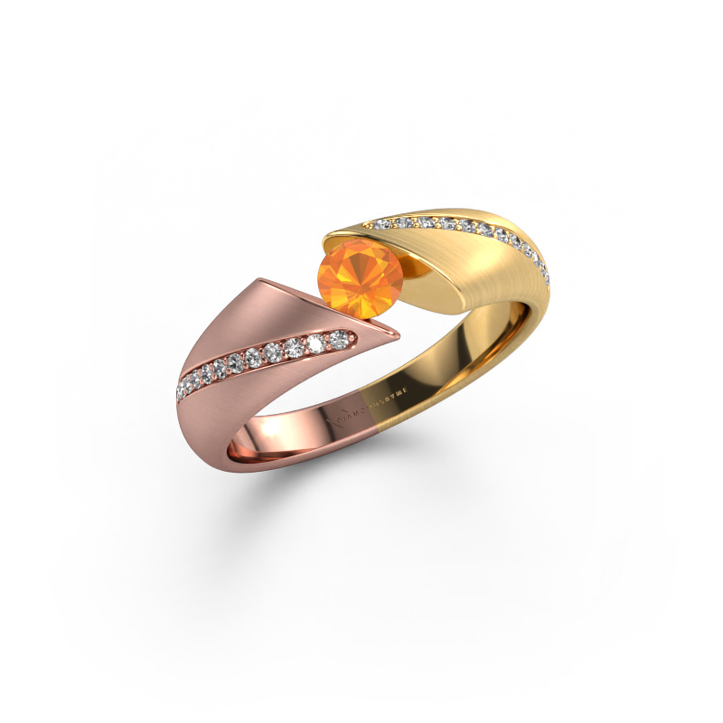 Bild von Verlobungsring Hojalien 2 585 Roségold Citrin 4.2 mm