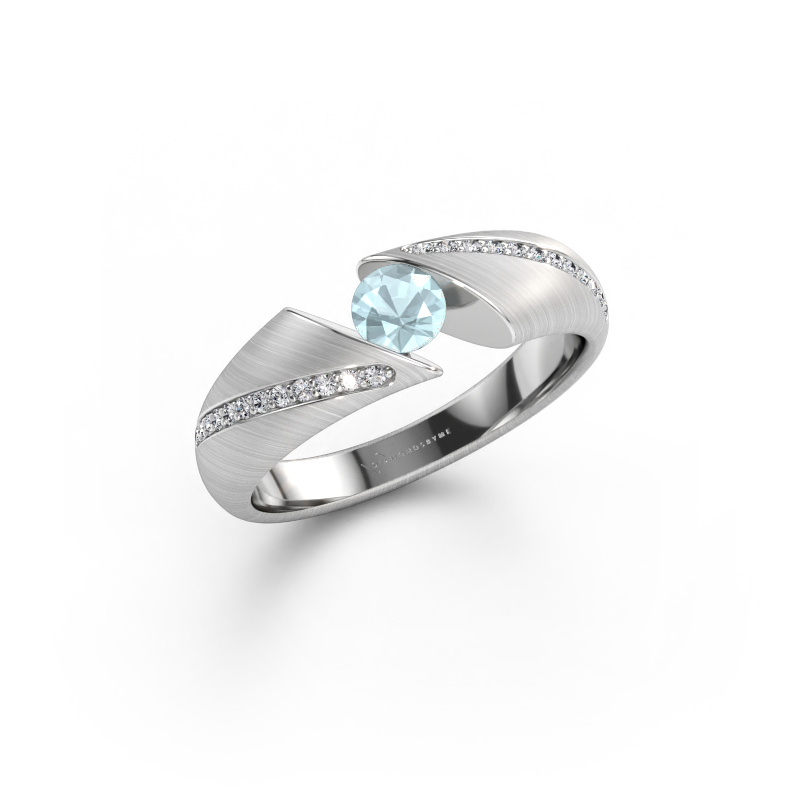 Bild av Ring Hojalien 2 585 vitt guld Akvamarin 4.2 mm