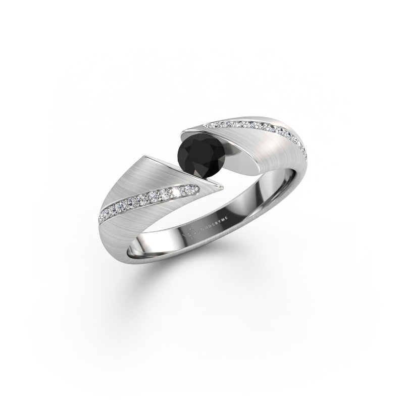 Bild av Ring Hojalien 2 585 vitt guld Svart diamant 0.48 crt