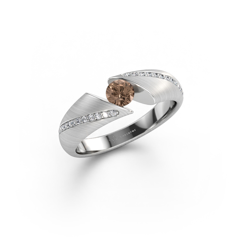 Bild av Ring Hojalien 2 585 vitt guld Brun diamant 0.42 crt