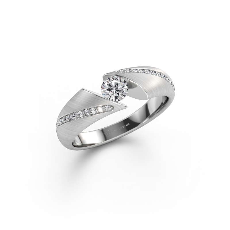 Immagine di Anello Hojalien 2 585 oro bianco Diamante lab grown 0.42 crt