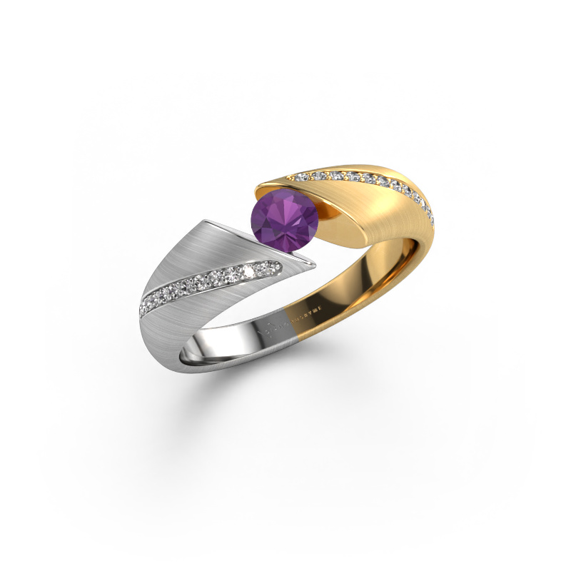 Bild von Verlobungsring Hojalien 2 585 Weißgold Amethyst 4.2 mm