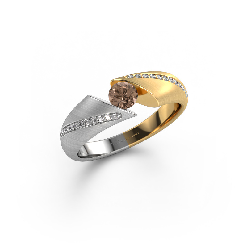 Bild von Ring Hojalien 2 585 Weißgold Braun Diamant 0.42 crt