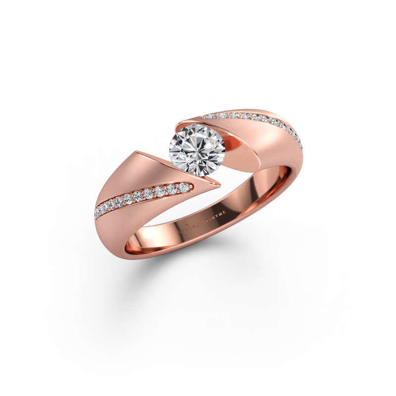 Immagine di Anello Hojalien 2 585 oro rosa Diamante lab grown 0.62 crt