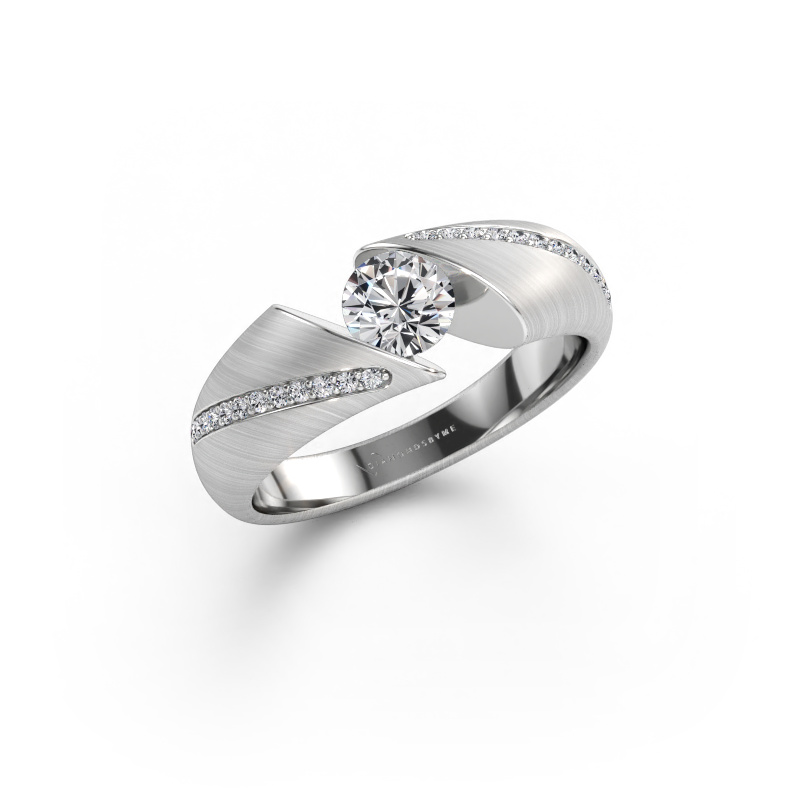 Immagine di Anello Hojalien 2 585 oro bianco Diamante 0.62 crt