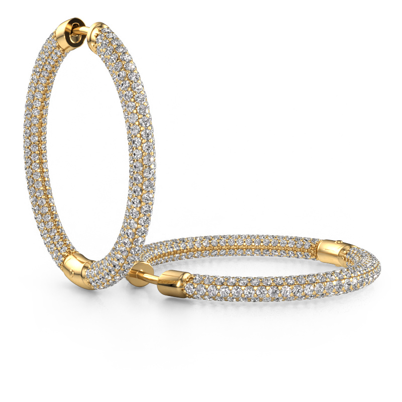 Bild von Creole Hope 25mm 585 Gold Lab-grown Diamant 4.407 crt