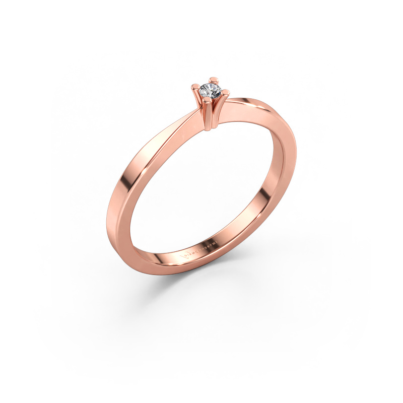 Bild av Förlovningsring Ichelle 1 585 roséguld Diamant 0.03 crt
