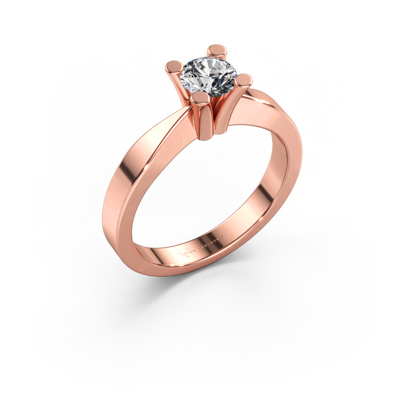 Immagine di Anello di fidanzamento Ichelle 1 585 oro rosa Diamante lab grown 0.50 crt