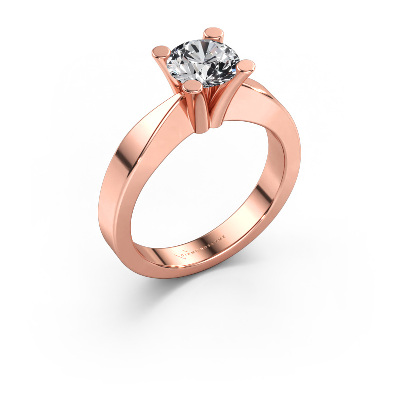 Immagine di Anello di fidanzamento Ichelle 1 585 oro rosa Diamante lab grown 1.00 crt