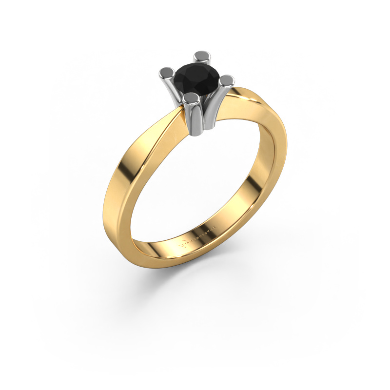 Image of Engagement ring Ichelle 1 585 gold Black diamond 0.36 crt