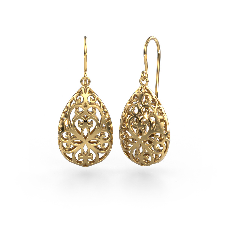 Image of Drop earrings Idalia 1 585 gold