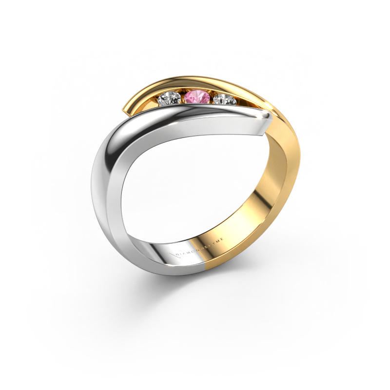 Image of Ring Ilene 585 white gold Pink sapphire 2.4 mm