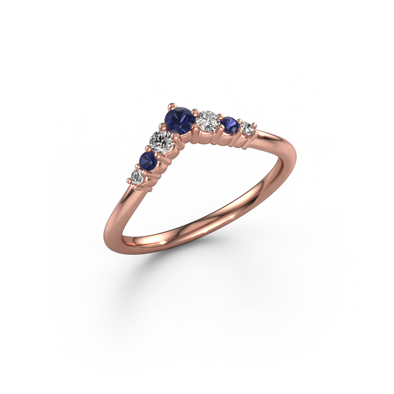 Image of Stacking ring Imani A 585 rose gold Sapphire 2.8 mm