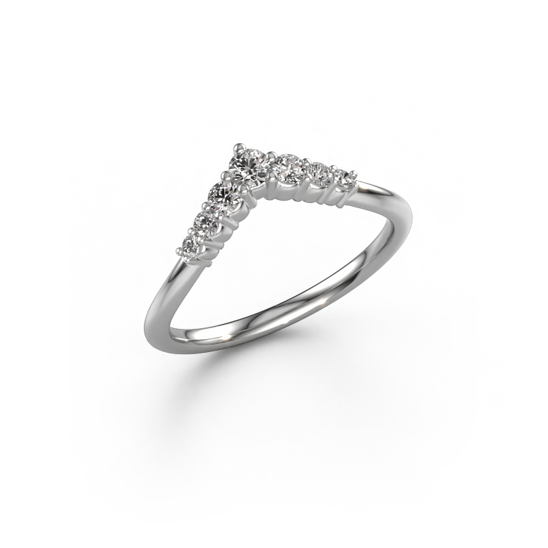 Image of Stacking ring Imani A 585 white gold Zirconia 2.8 mm