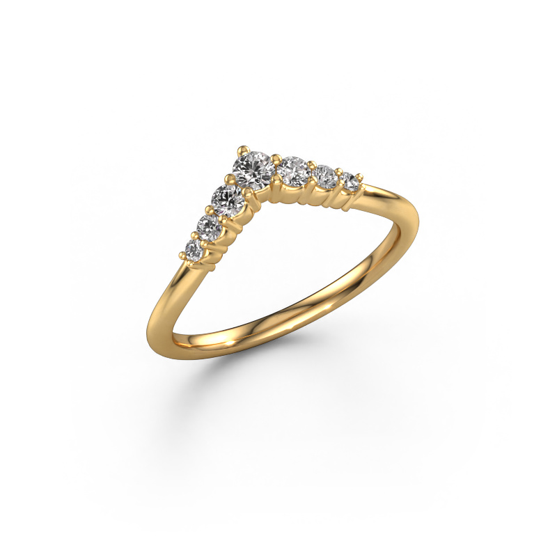 Bild von Steckring Imani A 585 Gold Zirkonia 2.8 mm