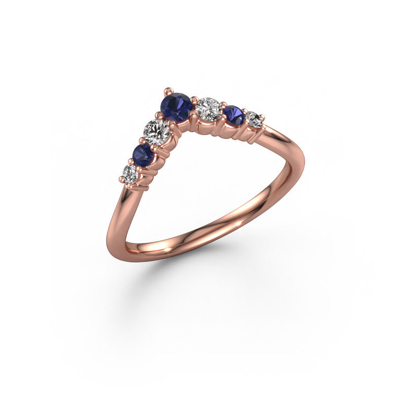 Image of Stackable ring Imani B 585 rose gold Sapphire 2.9 mm