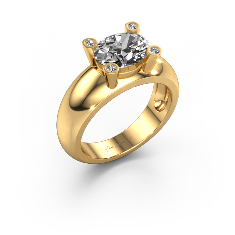 Image of Ring Tamara OVL 585 gold Diamond 1.86 crt