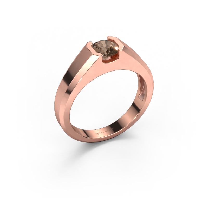 Bild von Herrenring Indigo 585 Roségold Braun Diamant 0.80 crt
