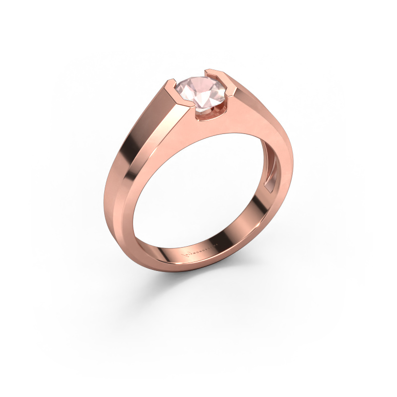 Bild von Herrenring Indigo 585 Roségold Morganit Champagner 6 mm