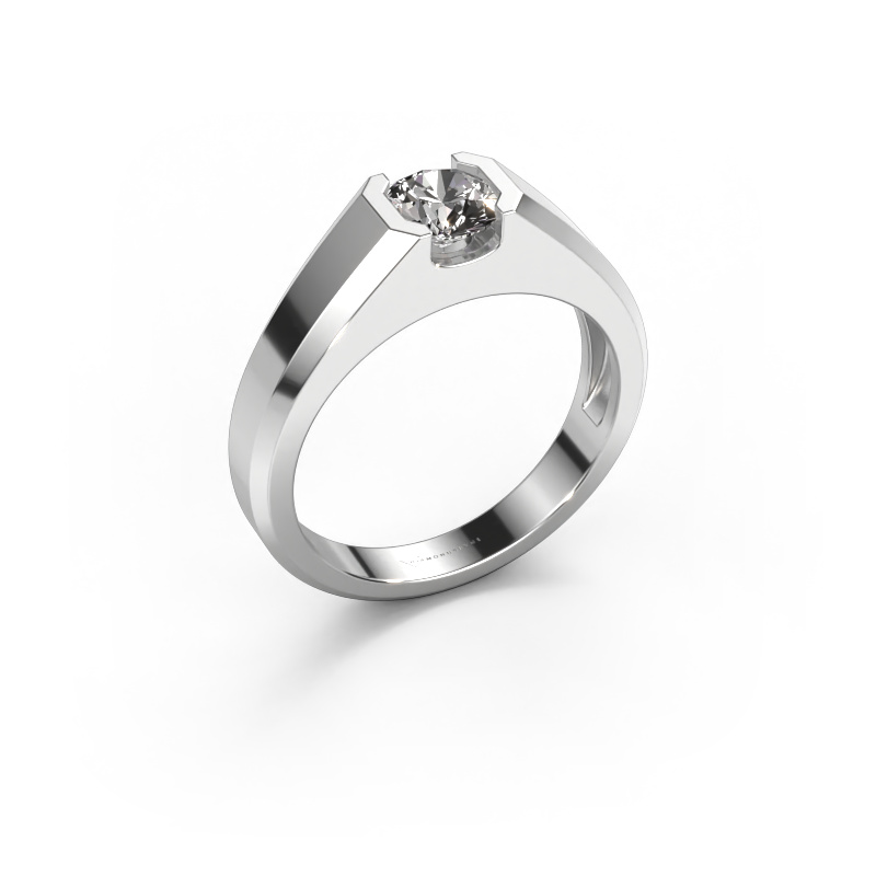 Bild von Herrenring Indigo 950 Platin Zirkonia 6 mm