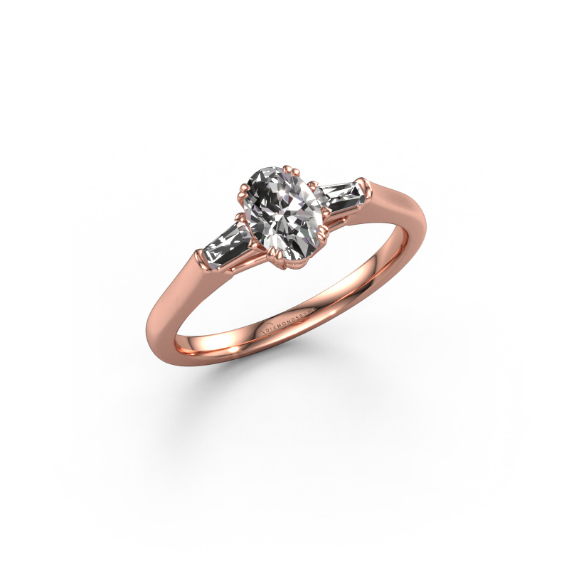 Bild von Verlobungsring Indy OVL 585 Roségold Diamant 0.78 crt