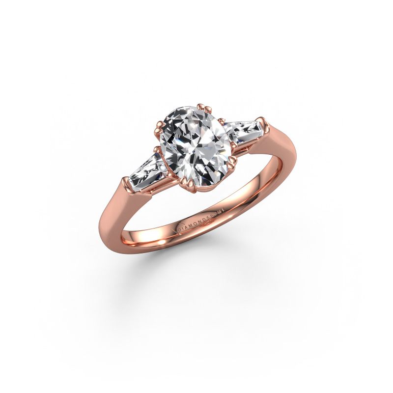 Bild von Verlobungsring Indy OVL 585 Roségold Lab-grown Diamant 2.07 crt