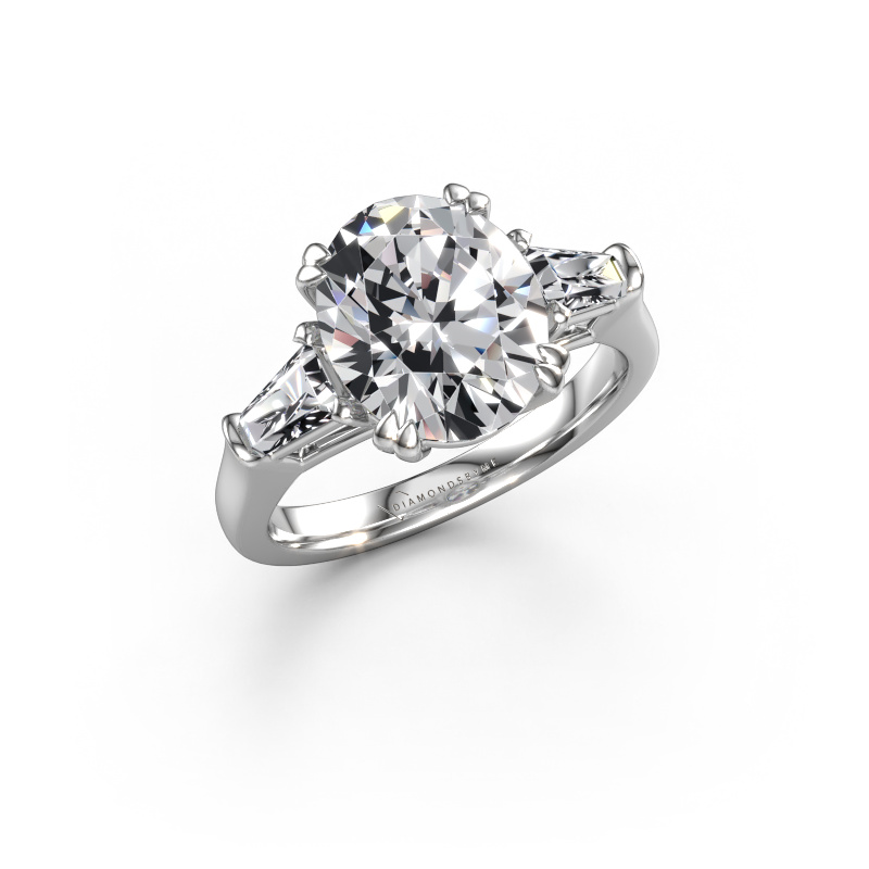 Bild von Verlobungsring Indy OVL 950 Platin Lab-grown Diamant 5.610 crt