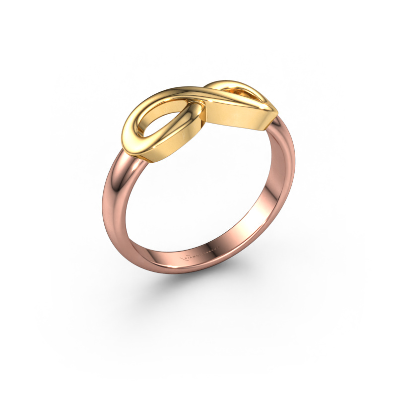 Image de Bague Infinity 1 585 or rose