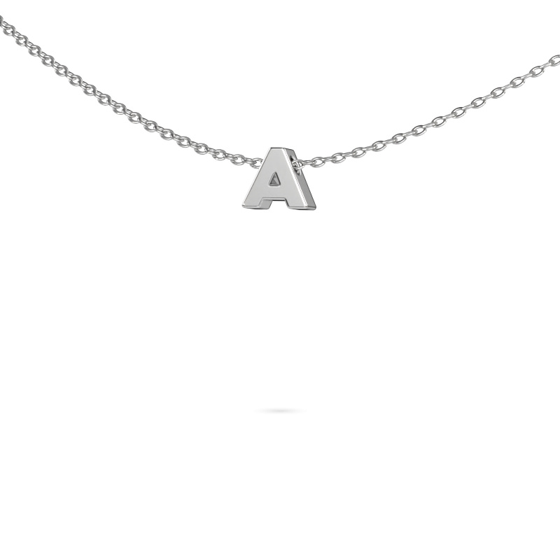 Image of Initial pendant Initial 020 585 white gold