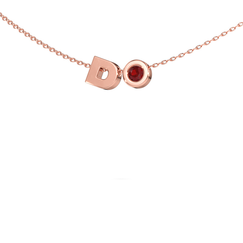 Bild av Initialhänge Initial 030 585 roséguld Rubin 2.5 mm