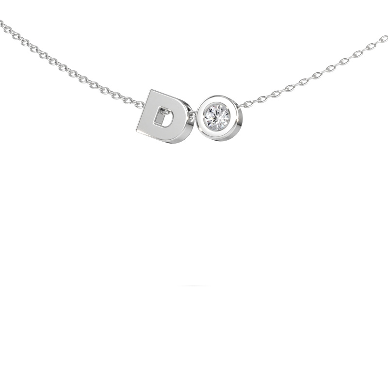 Bild av Initialhänge Initial 030 585 vitt guld Kubisk zirkonia 2.5 mm
