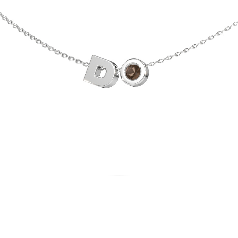 Image de Pendentif initiale Initial 030 585 or blanc Quartz fumé 2.5 mm