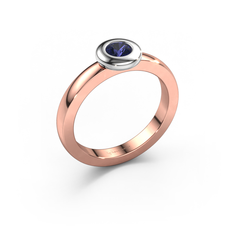 Image of Ring Iris 585 rose gold Sapphire 4 mm