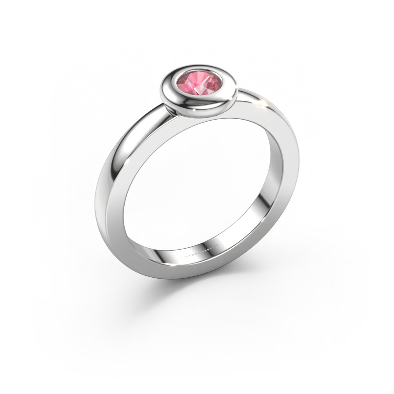 Image of Ring Iris 585 white gold Tourmaline pink 4 mm