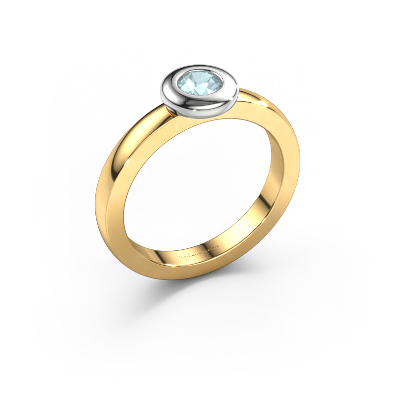 Bild von Ring Iris 585 Gold Aquamarin 4 mm