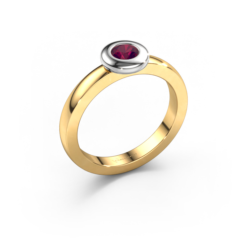 Bild von Ring Iris 585 Gold Rhodolit 4 mm