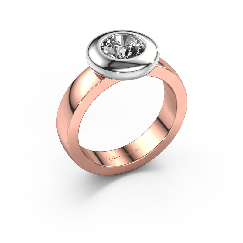 Image of Ring Iris 585 rose gold Diamond 1.00 crt