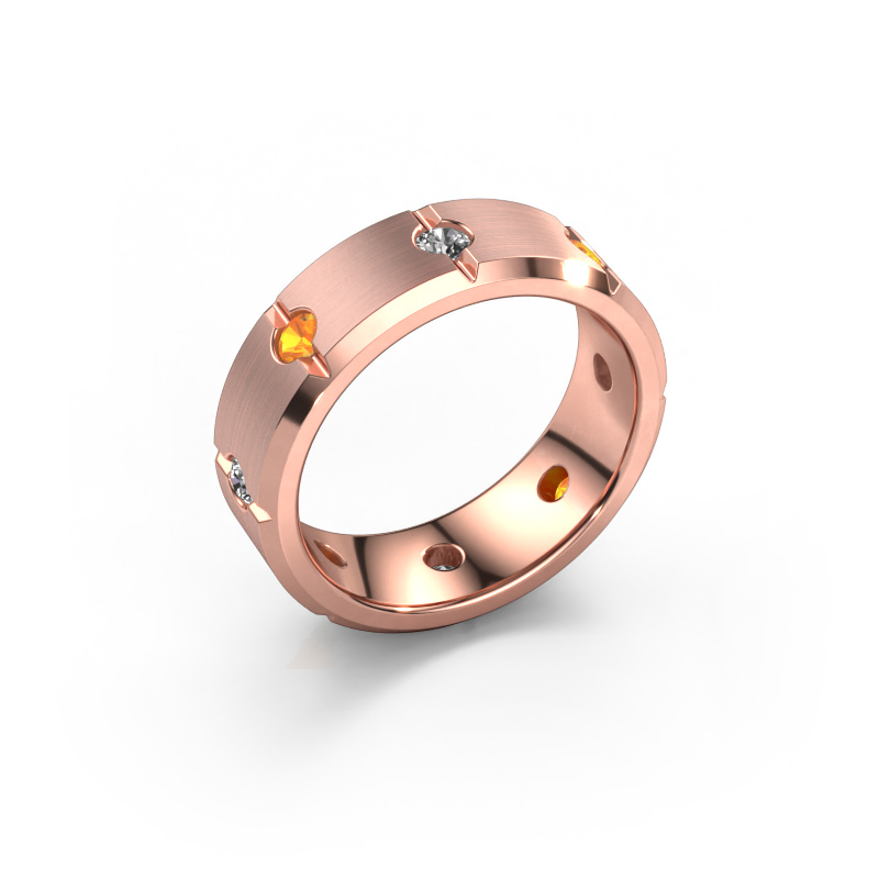 Bild von Herren ring Irwin 585 Roségold Citrin 2.7 mm