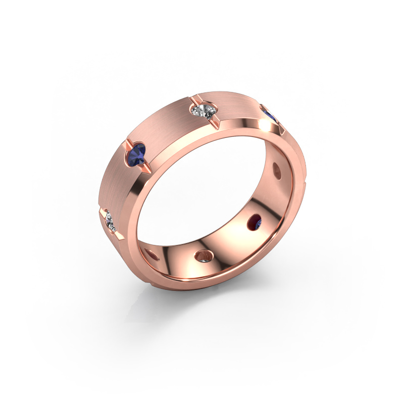 Bild von Herren ring Irwin 585 Roségold Saphir 2.7 mm