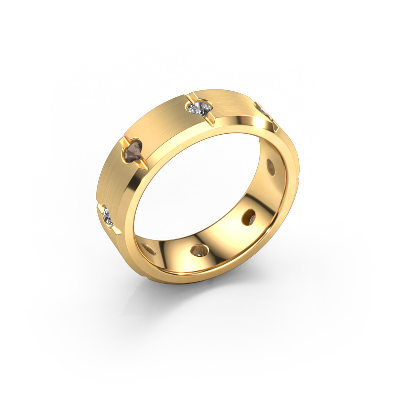 Bild von Herren ring Irwin 585 Gold Rauchquarz 2.7 mm