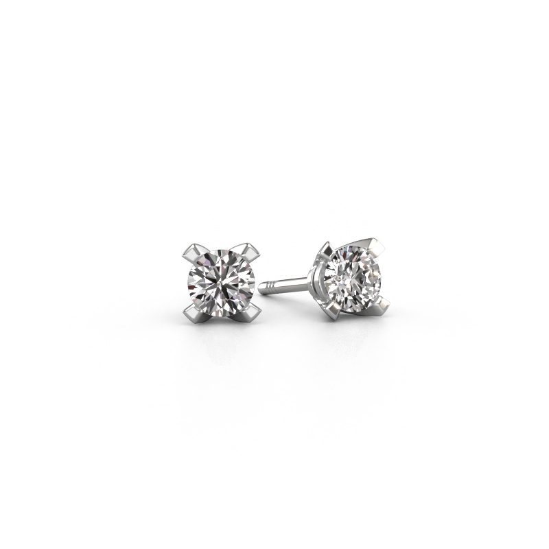 Image of Stud earrings Isa 585 white gold Diamond 0.60 crt