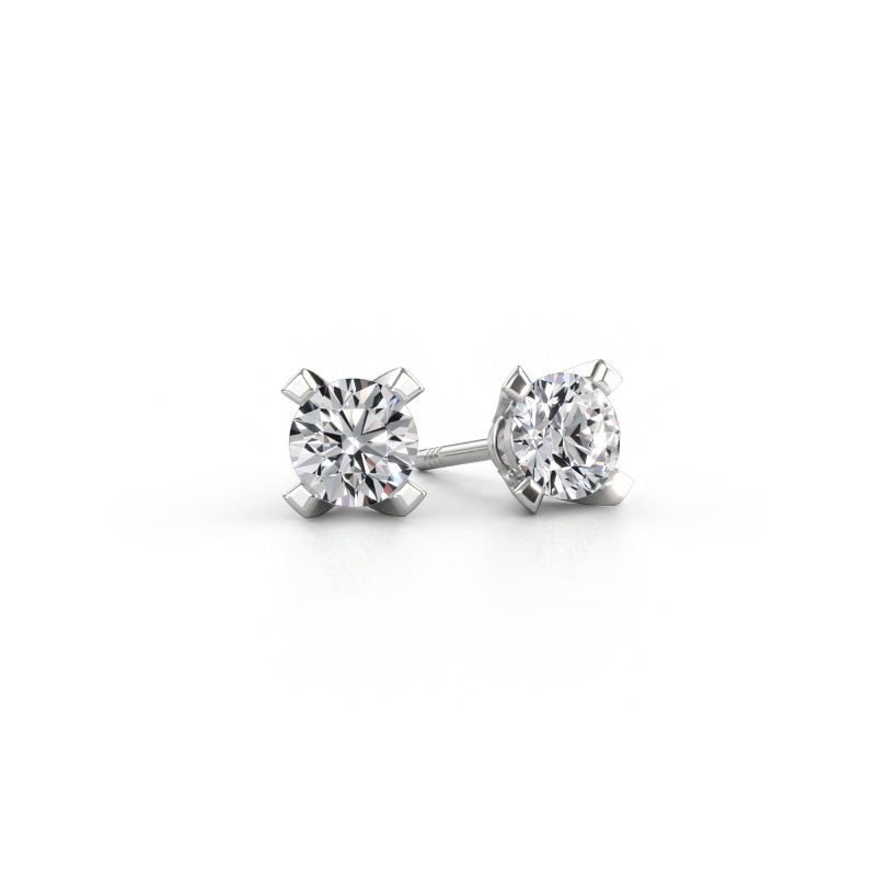 Immagine di Orecchini a lobo Isa 950 platino Diamante 1.40 crt